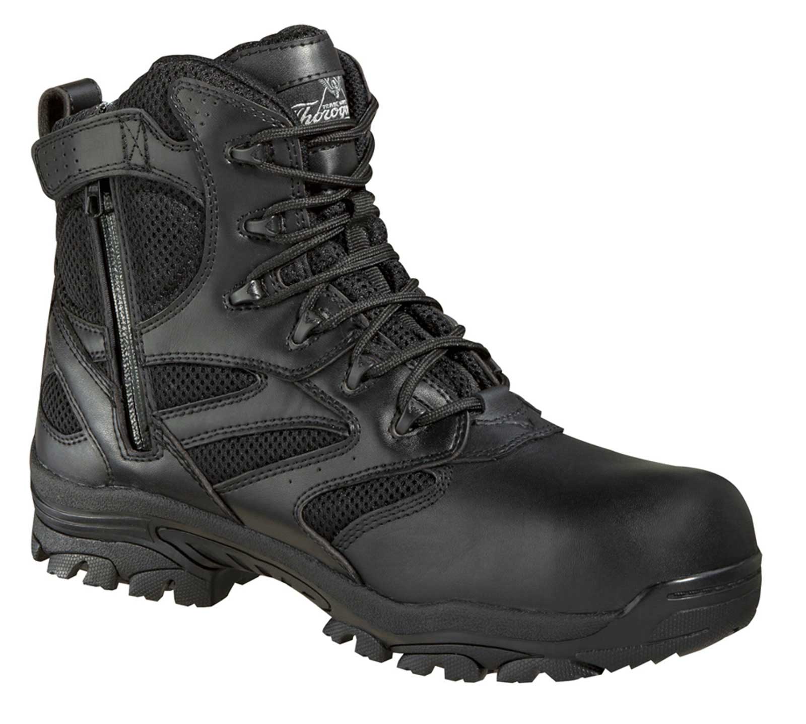 Thorogood 6 inch Waterproof Side Zip Composite Safety Toe Boots (Black) 804-6190