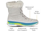 Orthofeet Shoes Alps 899 Women's Waterproof 6" Boot