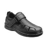 Orthofeet Shoes Melbourne 571 - Men's Comfort Therapeutic Diabetic Shoe - Sandal Shoe - Medium (D) - Extra Wide (4E) - Extra Depth for Orthotics - Velcro