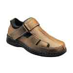 Orthofeet Shoes Melbourne 572 - Men's Comfort Therapeutic Diabetic Shoe - Sandal Shoe - Medium (D) - Extra Wide (4E) - Extra Depth for Orthotics - Velcro
