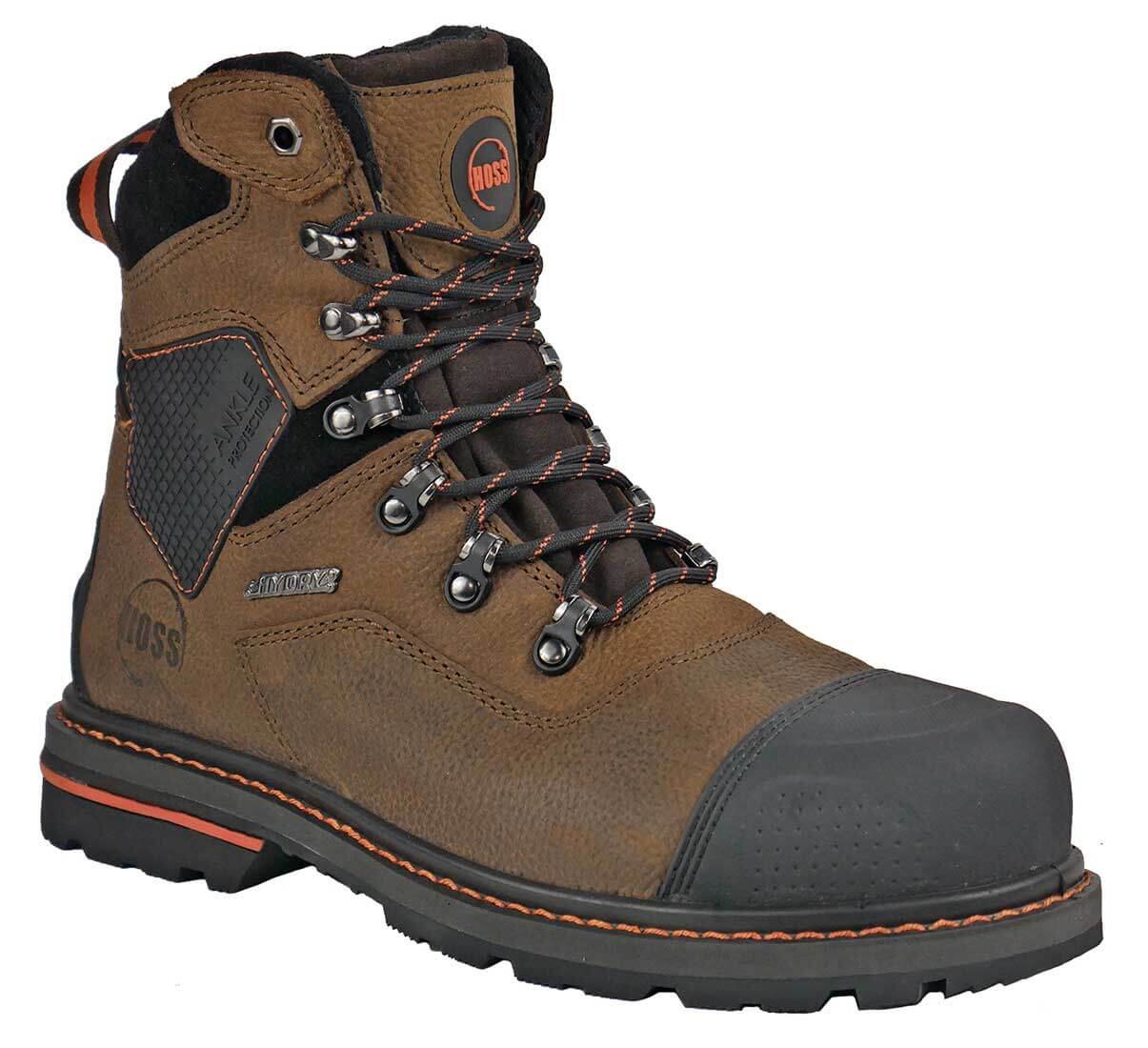 Hoss Boots Range Brown - 61172 - Men's 6 Waterproof Soft Toe Work Boot