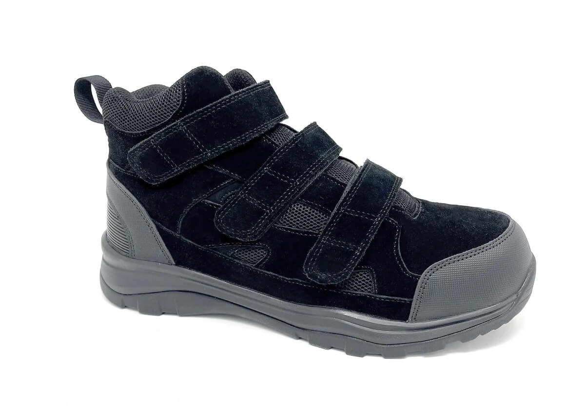 Apis FITec 9715-1V Men's Athletic Walking 4 Boot - Comfort Orthopedic Diabetic Boot - Extra Depth For Orthotics - Extra Wide