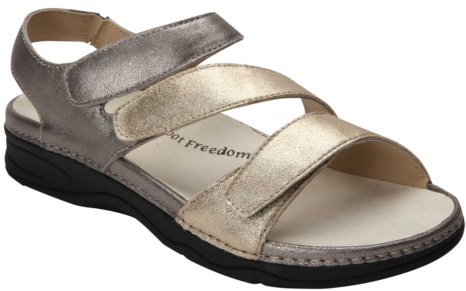 Drew Shoes Angela 17023 - Women's Sandal - Casual Comfort Orthopedic Sandal - Removable Footbeds - Extra Wide