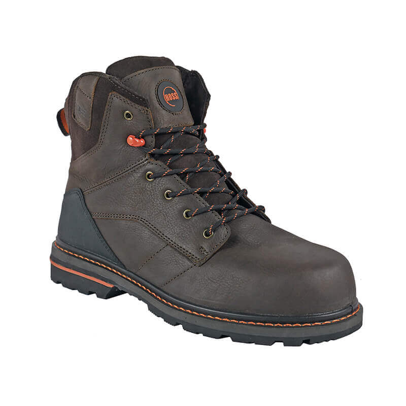 Hoss Boots Carson Black - 60414 - Men's 6 Slip Resistant Soft Toe Work Boot