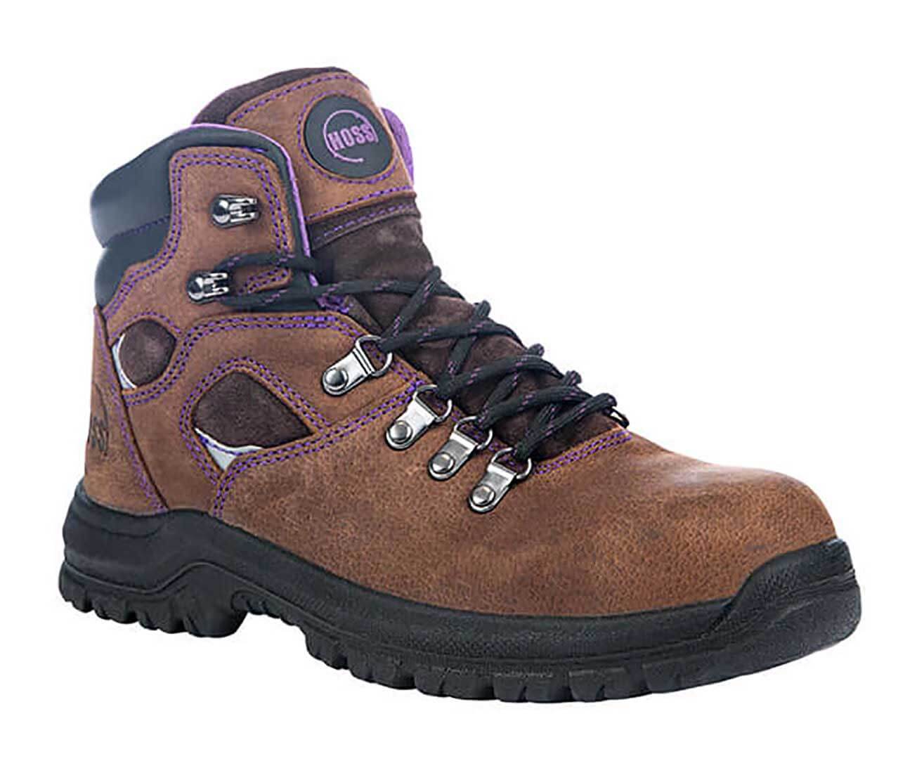 Hoss Boots Lily Brown - 70423 - Women's 6 Steel Toe Work Boot