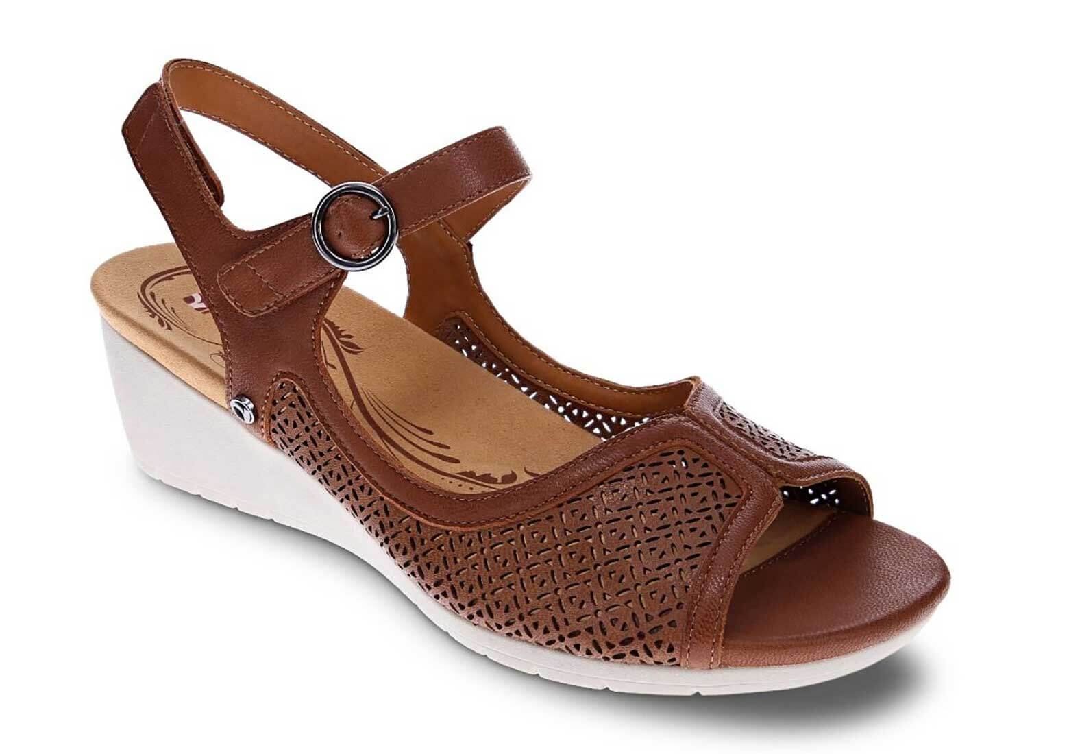 Revere Kaya - Women's Wedge Sandal - Medium - Extra Depth With Removable Foot Beds