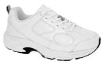 Footsaver Checkers - White Leather