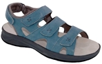 Drew Shoes - Bayou Comfort Sandal - Blue/Microdot