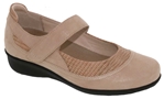 Drew Shoes Genoa 14316 Women's Casual Shoe - Taupe Microdot