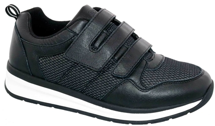 Drew Shoes Rocket V 44991 Men's Athletic Shoe - Black Leather/Mesh