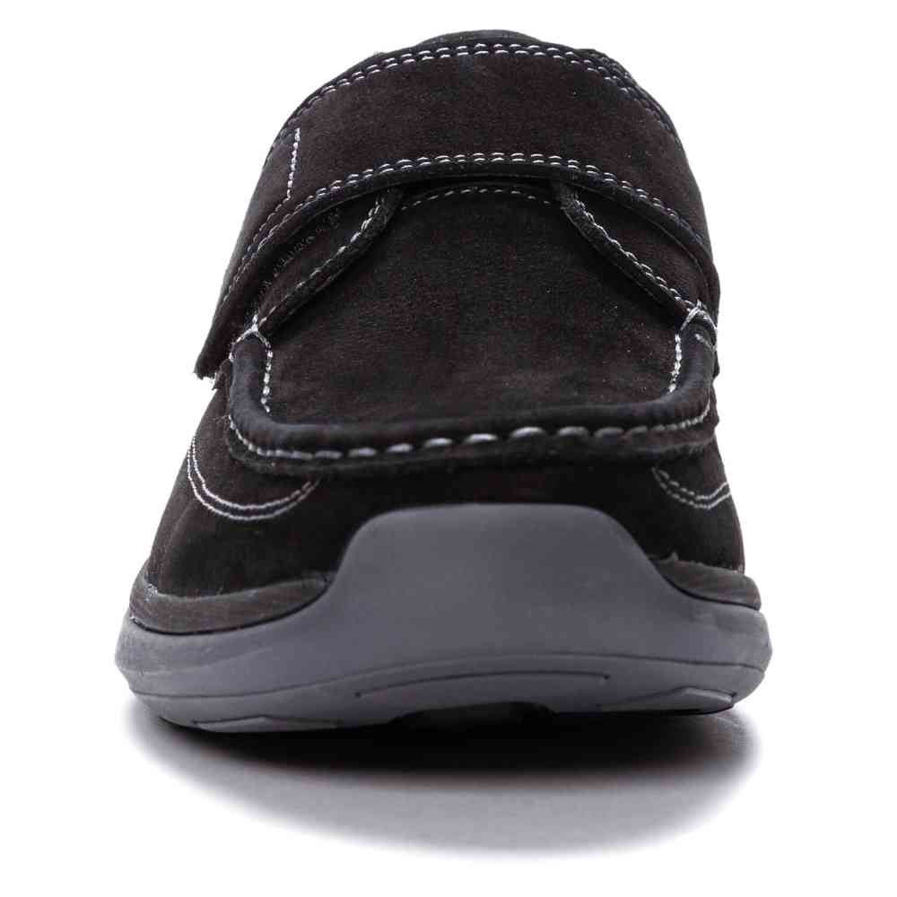 Porter Mens Loafer by Propet Black Leather Orthotic Diabetic Hook Loop Shoes 18W Porter Diabetic Friendly Comfort Loafer | Men main image 3