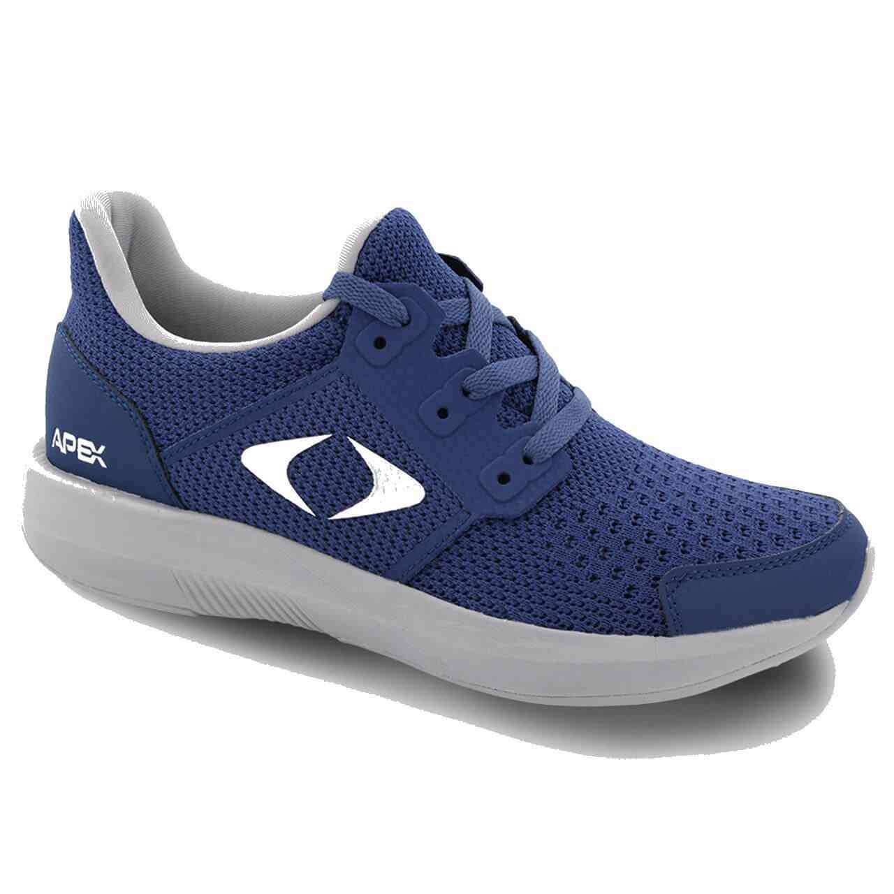 Apex Shoes P7300M Mens Athletic Slip On Athletic Shoe: Navy
