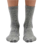 Dr. Comfort Men's Wool Marl Crew Socks - Charcoal
