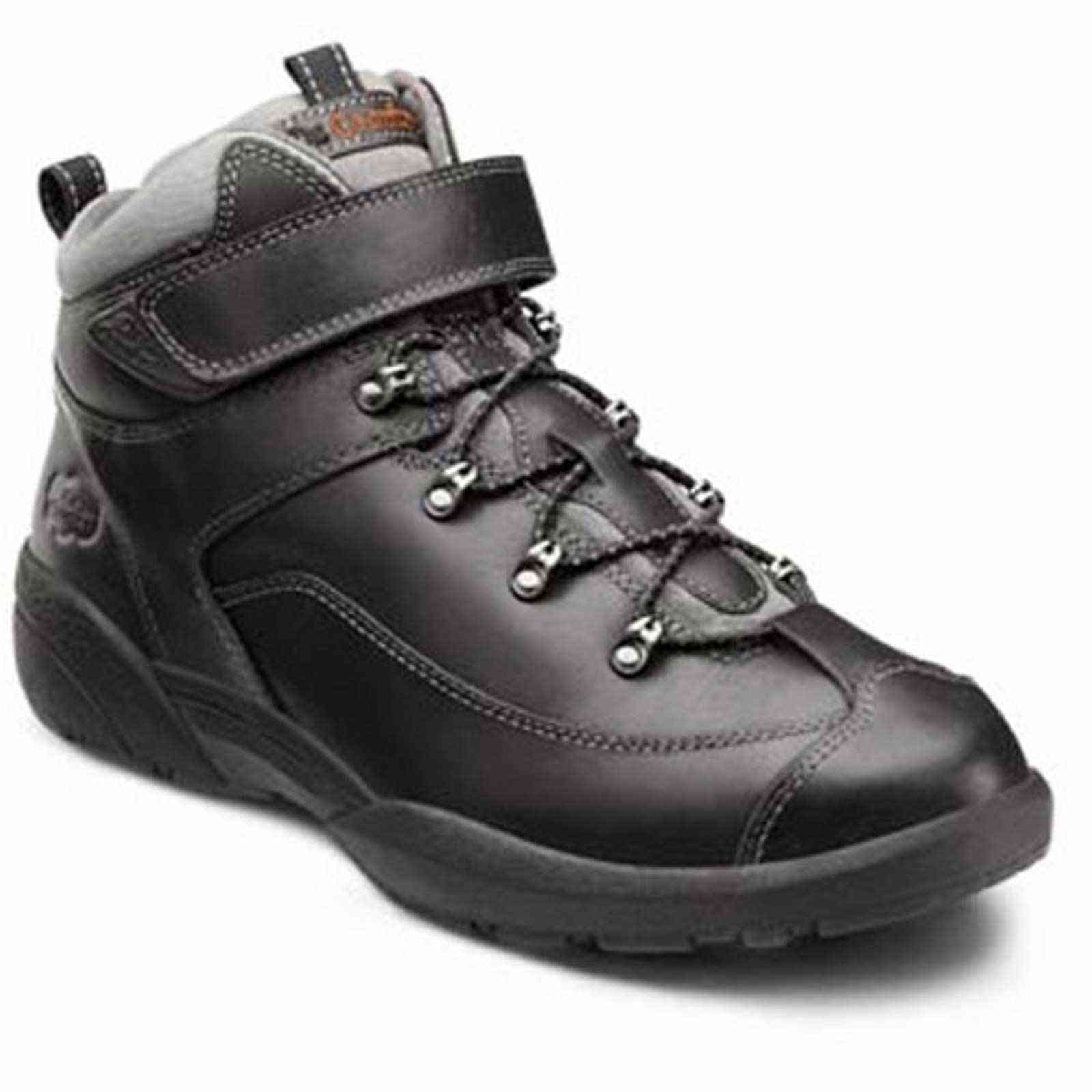 Dr. Comfort Shoes Yukon - Mens 4" Comfort Orthopedic Diabetic Boot: Black