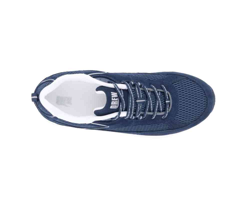 NWOB Drew Men\'s Athletic Aaron Shoes Navy Suede/Mesh Amazon.com: Drew Men main image 3