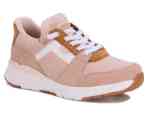 Drew Shoes Bobbie 10837 Women's Hand's Free Step In Athletic Shoe: Taupe/Combo