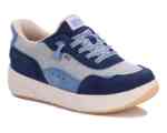 Drew Shoes Hobby 10838 Women's Hand's Free Step In Athletic Shoe: Navy/Combo