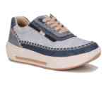 Drew Shoes Julep 10840 Women's Athletic Shoe - Extra Depth: Blue/Combo