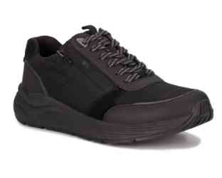 Drew Shoes Miller 40115 Mens Therapeutic Hands Free Step In Athletic Shoe: Black