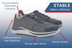 Drew Shoes Stable 40305 Men's Athletic Shoe