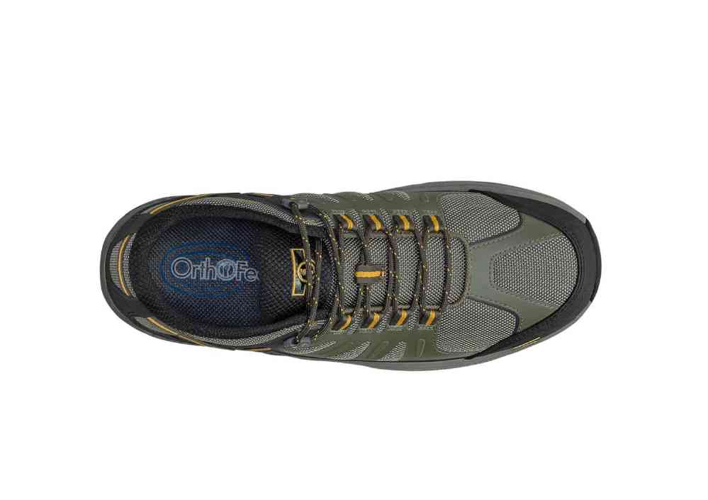 Orthofeet Shoes Mens‎ Avalon 646 Green 12 Waterproof Trail Hiking Sneakers Orthofeet 646 Avalon Men main image 4