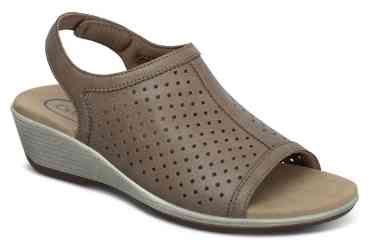 Orthofeet Shoes 62021 Hazel Womens Sandal: Taupe