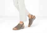 Orthofeet Shoes 62021 Hazel Women's Sandal: Taupe