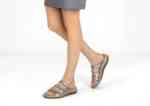 Orthofeet Shoes 66503 Sahara Comfort Sandal: Pewter