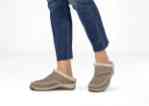 Orthofeet Shoes Charlotte S735 Women's Comfort Slipper: Taupe