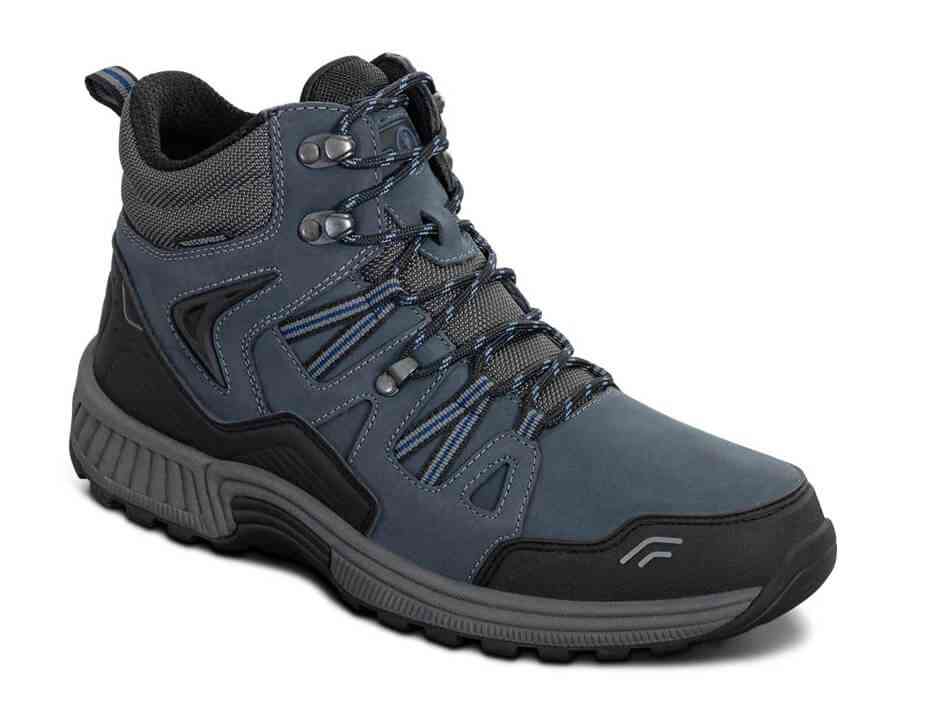 Orthofeet Shoes Dakota 892 Womens Comfort Waterproof Hiking 4" Boot: Blue