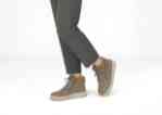 Orthofeet Shoes Elin 92001 Women's Hand's Free Step In Casual 4" Boot Shoe: Taupe