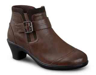 Orthofeet Shoes Emma 241 Womens Casual 4" Boot: Brown