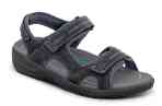 Orthofeet Shoes Gemini 565 Men's Sandal: Black
