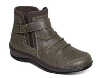 Orthofeet Shoes Heidi 92003 Womens Casual 4" Boot Shoe: Taupe