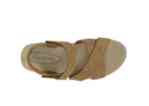 Orthofeet Shoes Holly 62031 Women's Wedge Comfort Sandal: Camel