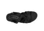 Orthofeet Shoes Hope 62037 Women's Wedge Comfort Sandal: Black