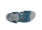 Orthofeet Shoes Hope 62038 Women's Wedge Comfort Sandal: Blue