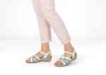 Orthofeet Shoes Hope 62039 Women's Wedge Comfort Sandal: White