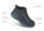 Orthofeet Shoes Hunter 488 Men's Waterproof Hiking 4" Boot: Black