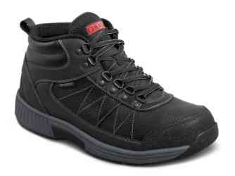 Orthofeet Shoes Hunter 488 Mens Waterproof Hiking 4" Boot: Black
