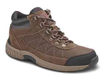 Orthofeet Shoes Hunter 489 Mens Waterproof 4" Hiking Boot: Brown