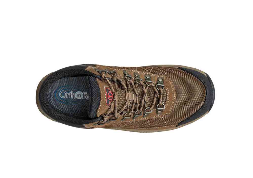 Orthofeet 489 Hiking Boots Men 11.5 4E Wide Brown Leather Hunt Walking Adventure Men main image 3