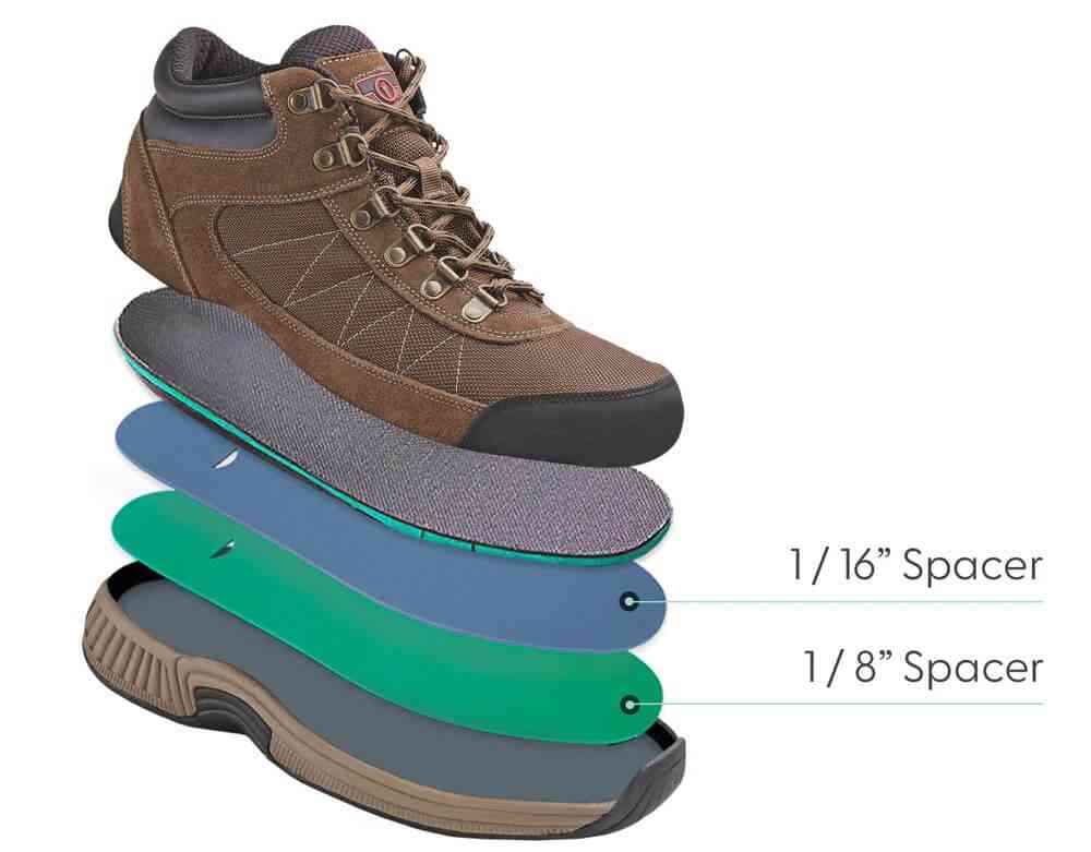 Orthofeet 489 Hiking Boots Men 11.5 4E Wide Brown Leather Hunt Walking Adventure Men main image 4