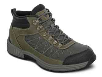 Orthofeet Shoes Hunter 489 Mens Waterproof 4" Hiking Boot: Olive