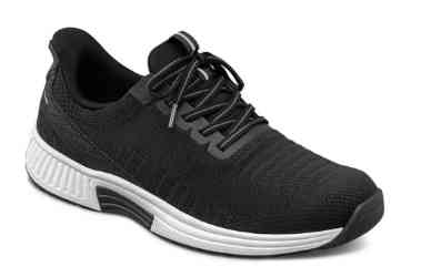 Orthofeet Shoes Kita 80011 Womens Hands Free Step In Athletic Shoe: Black