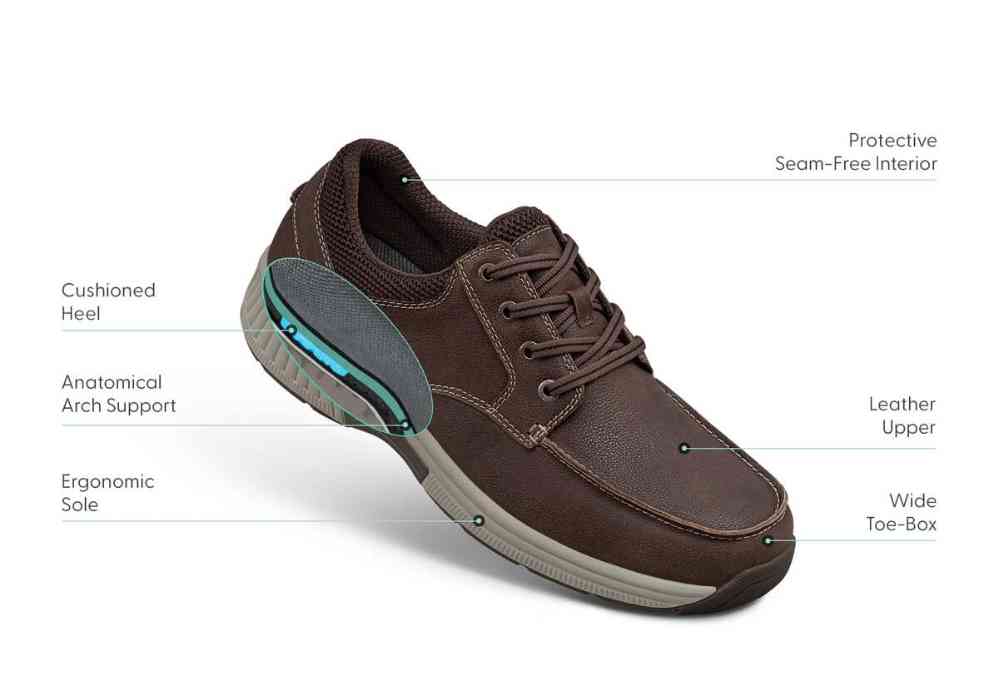 Orthofeet Shoes Leo 428 - Men display picture 1