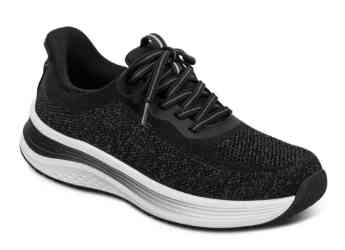 Orthofeet Shoes Nira 80021 Womens Hands Free Step In Athletic Shoe: Black