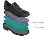 Orthofeet Shoes Onyx 40821 Men's Hand's Free Slip on Composite Toe Work Shoe: Black