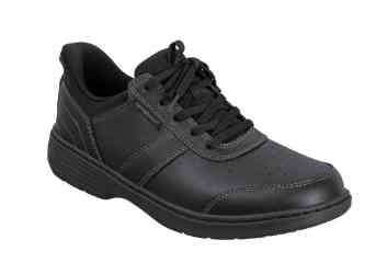 Orthofeet Shoes Pierre 20218 Mens Hands Free Slip on Athletic Shoe: Black