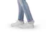 Orthofeet Shoes Pierre 20219 Men's Hand's Free Slip on Athletic Shoe: White